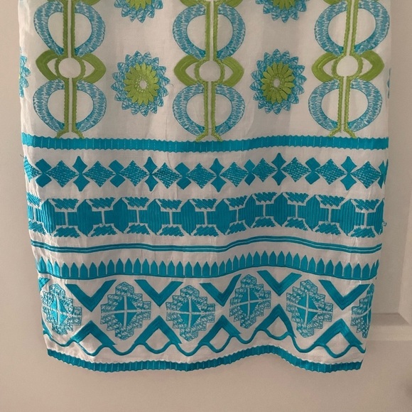 NWT Gretchen Scott Designs Dahlia Delight Embroidered Cotton Floral Shift Dress - Picture 3 of 8